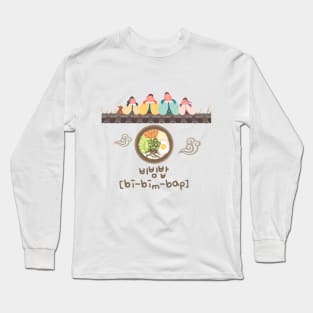 Cute Bibimbap for Foodie Family Long Sleeve T-Shirt